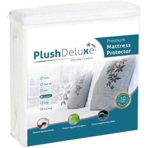 imagePlushDeluxe Mini Crib Size Waterproof Mattress Protector Breathable Soft Cotton Terry Surface Mini CribQueen  60X80
