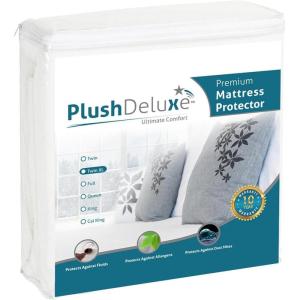 imagePlushDeluxe Mini Crib Size Waterproof Mattress Protector Breathable Soft Cotton Terry Surface Mini CribTwin XL  39x80