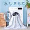 imageMUXHOMO 2 Pack Waterproof Queen Mattress Protector Breathable ampamp Noiseless Mattress Cover Queen Size Bed with 8quot21quot Deep Pocket Cooling 3D Air Fabric Bed Pad Cover Washable for Home WhiteWhite