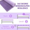 imageMUXHOMO 3 Inch 7Zone Queen Mattress Topper Egg Crate Foam Mattress Topper Queen Size for Back Pain Lavender Cooling Gel Infused Bed Pad CertiPURUS and OekoTEX Certification 60quot80quotQueen