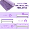 imageMUXHOMO 3 Inch 7Zone Queen Mattress Topper Egg Crate Foam Mattress Topper Queen Size for Back Pain Lavender Cooling Gel Infused Bed Pad CertiPURUS and OekoTEX Certification 60quot80quotKing