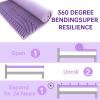 imageMUXHOMO 3 Inch 7Zone Queen Mattress Topper Egg Crate Foam Mattress Topper Queen Size for Back Pain Lavender Cooling Gel Infused Bed Pad CertiPURUS and OekoTEX Certification 60quot80quotKing