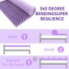 imageMUXHOMO 3 Inch 7Zone Queen Mattress Topper Egg Crate Foam Mattress Topper Queen Size for Back Pain Lavender Cooling Gel Infused Bed Pad CertiPURUS and OekoTEX Certification 60quot80quotKing