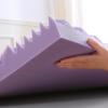 imageMUXHOMO 3 Inch 7Zone Queen Mattress Topper Egg Crate Foam Mattress Topper Queen Size for Back Pain Lavender Cooling Gel Infused Bed Pad CertiPURUS and OekoTEX Certification 60quot80quotKing