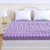 imageMUXHOMO 3 Inch 7Zone Queen Mattress Topper Egg Crate Foam Mattress Topper Queen Size for Back Pain Lavender Cooling Gel Infused Bed Pad CertiPURUS and OekoTEX Certification 60quot80quotKing