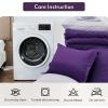 imageMUXHOMO 7 Pieces Queen Comforter Set Reversible Bed in a Bag Queen Size All Season Bedding Set with Comforter Flat Sheet Fitted Sheet Pillowcases ampamp Shams Red ampamp BlackPurpleLavender
