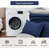 imageMUXHOMO 7 Pieces Queen Comforter Set Reversible Bed in a Bag Queen Size All Season Bedding Set with Comforter Flat Sheet Fitted Sheet Pillowcases ampamp Shams Red ampamp BlackNavyLight Grey