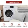 imageMUXHOMO 7 Pieces Queen Comforter Set Reversible Bed in a Bag Queen Size All Season Bedding Set with Comforter Flat Sheet Fitted Sheet Pillowcases ampamp Shams Red ampamp BlackLight GreyBeige