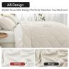 imageMUXHOMO 7 Pieces Queen Comforter Set Reversible Bed in a Bag Queen Size All Season Bedding Set with Comforter Flat Sheet Fitted Sheet Pillowcases ampamp Shams Red ampamp BlackBeigeWhite