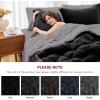 imageMUXHOMO 7 Pieces Queen Comforter Set Reversible Bed in a Bag Queen Size All Season Bedding Set with Comforter Flat Sheet Fitted Sheet Pillowcases ampamp Shams Red ampamp BlackBlackSoot