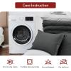 imageMUXHOMO 7 Pieces Queen Comforter Set Reversible Bed in a Bag Queen Size All Season Bedding Set with Comforter Flat Sheet Fitted Sheet Pillowcases ampamp Shams Red ampamp BlackDark GreyLight Grey
