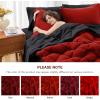 imageMUXHOMO 7 Pieces Queen Comforter Set Reversible Bed in a Bag Queen Size All Season Bedding Set with Comforter Flat Sheet Fitted Sheet Pillowcases ampamp Shams Red ampamp Black01  RedBlack