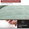 imageMUXHOMO 7 Pieces Queen Comforter Set Reversible Bed in a Bag Queen Size All Season Bedding Set with Comforter Flat Sheet Fitted Sheet Pillowcases ampamp Shams Red ampamp BlackSage GreenBeige