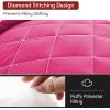 imageMUXHOMO 7 Pieces Queen Comforter Set Reversible Bed in a Bag Queen Size All Season Bedding Set with Comforter Flat Sheet Fitted Sheet Pillowcases ampamp Shams Red ampamp BlackHot PinkBaby Pink