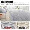 imageMUXHOMO 7 Pieces Queen Comforter Set Reversible Bed in a Bag Queen Size All Season Bedding Set with Comforter Flat Sheet Fitted Sheet Pillowcases ampamp Shams Red ampamp BlackLight GreyBeige