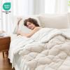 imageMUXHOMO 7 Pieces Queen Comforter Set Reversible Bed in a Bag Queen Size All Season Bedding Set with Comforter Flat Sheet Fitted Sheet Pillowcases ampamp Shams Red ampamp BlackBeigeWhite