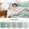 imageMUXHOMO 7 Pieces Queen Comforter Set Reversible Bed in a Bag Queen Size All Season Bedding Set with Comforter Flat Sheet Fitted Sheet Pillowcases ampamp Shams Red ampamp BlackSage GreenBeige