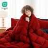 imageMUXHOMO 7 Pieces Queen Comforter Set Reversible Bed in a Bag Queen Size All Season Bedding Set with Comforter Flat Sheet Fitted Sheet Pillowcases ampamp Shams Red ampamp Black01  RedBlack