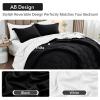 imageMUXHOMO 7 Pieces Queen Comforter Set Reversible Bed in a Bag Queen Size All Season Bedding Set with Comforter Flat Sheet Fitted Sheet Pillowcases ampamp Shams Red ampamp BlackBlackWhite