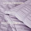 imageMUXHOMO 7 Pieces Queen Comforter Set Seersucker Bed in a Bag Queen Size All Season Luxury Bedding Set with Comforter Flat Sheet Fitted Sheet Pillowcases ampamp Shams BeigeLavender