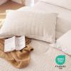 imageMUXHOMO 7 Pieces Queen Comforter Set Seersucker Bed in a Bag Queen Size All Season Luxury Bedding Set with Comforter Flat Sheet Fitted Sheet Pillowcases ampamp Shams BeigeBeige