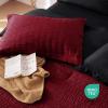 imageMUXHOMO 7 Pieces Queen Comforter Set Seersucker Bed in a Bag Queen Size All Season Luxury Bedding Set with Comforter Flat Sheet Fitted Sheet Pillowcases ampamp Shams BeigeRedBlack