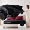 imageMUXHOMO 7 Pieces Queen Comforter Set Seersucker Bed in a Bag Queen Size All Season Luxury Bedding Set with Comforter Flat Sheet Fitted Sheet Pillowcases ampamp Shams BeigeRedBlack