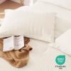 imageMUXHOMO 7 Pieces Queen Comforter Set Seersucker Bed in a Bag Queen Size All Season Luxury Bedding Set with Comforter Flat Sheet Fitted Sheet Pillowcases ampamp Shams BeigeIvory