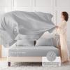 imageMUXHOMO 7 Pieces Queen Comforter Set Seersucker Bed in a Bag Queen Size All Season Luxury Bedding Set with Comforter Flat Sheet Fitted Sheet Pillowcases ampamp Shams BeigeLight Grey