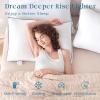 imageMUXHOMO Bed Pillows Queen Size Set of 2 Hotel Collection Sleeping Pillows 2 Pack for Side and Back Sleepers Down Alternative Plump Filling 20 x 30 InchesWhite