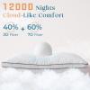imageMUXHOMO Bed Pillows Queen Size Set of 2 Hotel Collection Sleeping Pillows 2 Pack for Side and Back Sleepers Down Alternative Plump Filling 20 x 30 InchesWhite