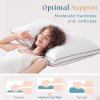 imageMUXHOMO Bed Pillows Queen Size Set of 2 Hotel Collection Sleeping Pillows 2 Pack for Side and Back Sleepers Down Alternative Plump Filling 20 x 30 InchesWhite