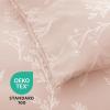 imageMUXHOMO Bed in a Bag Queen 7 Pieces Sage Green Queen Comforter Set Reversible Botanical Flowers Design Ultra Soft ampamp Breathable Bedding Sets with Comforter Sheets Pillowcases ampamp ShamsCameo Pink Leaves