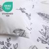 imageMUXHOMO Bed in a Bag Queen 7 Pieces Sage Green Queen Comforter Set Reversible Botanical Flowers Design Ultra Soft ampamp Breathable Bedding Sets with Comforter Sheets Pillowcases ampamp ShamsWhite Leaves