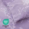 imageMUXHOMO Bed in a Bag Queen 7 Pieces Sage Green Queen Comforter Set Reversible Botanical Flowers Design Ultra Soft ampamp Breathable Bedding Sets with Comforter Sheets Pillowcases ampamp ShamsLavender Leaves
