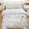 imageMUXHOMO Bed in a Bag Queen 7 Pieces Sage Green Queen Comforter Set Reversible Botanical Flowers Design Ultra Soft ampamp Breathable Bedding Sets with Comforter Sheets Pillowcases ampamp ShamsWhite Leaves