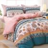 imageMUXHOMO Bed in a Bag Queen 7 Pieces Sage Green Queen Comforter Set Reversible Botanical Flowers Design Ultra Soft ampamp Breathable Bedding Sets with Comforter Sheets Pillowcases ampamp ShamsBohemian Flower Leaves