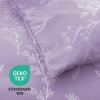 imageMUXHOMO Bed in a Bag Queen 7 Pieces Sage Green Queen Comforter Set Reversible Botanical Flowers Design Ultra Soft ampamp Breathable Bedding Sets with Comforter Sheets Pillowcases ampamp ShamsLavender Leaves
