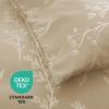 imageMUXHOMO Bed in a Bag Queen 7 Pieces Sage Green Queen Comforter Set Reversible Botanical Flowers Design Ultra Soft ampamp Breathable Bedding Sets with Comforter Sheets Pillowcases ampamp ShamsBeige Leaves