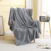 imageMUXHOMO Fleece Throw Blankets Queen Size for Couch 260GSM Lightweight Plush Fuzzy Cozy Warm Blanket Bed Blanket for Winter Sofa Travel Throw90quotx90quot Grey