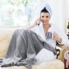 imageMUXHOMO Fleece Throw Blankets Queen Size for Couch 260GSM Lightweight Plush Fuzzy Cozy Warm Blanket Bed Blanket for Winter Sofa Travel Throw90quotx90quot Grey