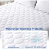 imageMUXHOMO Queen Mattress Protector 100 Waterproof Quilted Mattress Cover Queen Size Bed Noiseless Soft ampamp Cooling Mattress Pad Cover Deep Pocket 6quot21quot WhiteTwin
