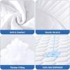 imageMUXHOMO Queen Mattress Protector 100 Waterproof Quilted Mattress Cover Queen Size Bed Noiseless Soft ampamp Cooling Mattress Pad Cover Deep Pocket 6quot21quot WhiteFull