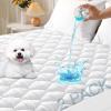imageMUXHOMO Queen Mattress Protector 100 Waterproof Quilted Mattress Cover Queen Size Bed Noiseless Soft ampamp Cooling Mattress Pad Cover Deep Pocket 6quot21quot WhiteTwin