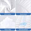 imageMUXHOMO Queen Mattress Protector 100 Waterproof Quilted Mattress Cover Queen Size Bed Noiseless Soft ampamp Cooling Mattress Pad Cover Deep Pocket 6quot21quot WhiteCalifornia King
