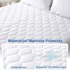 imageMUXHOMO Queen Mattress Protector 100 Waterproof Quilted Mattress Cover Queen Size Bed Noiseless Soft ampamp Cooling Mattress Pad Cover Deep Pocket 6quot21quot WhiteQueen