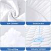 imageMUXHOMO Queen Mattress Protector 100 Waterproof Quilted Mattress Cover Queen Size Bed Noiseless Soft ampamp Cooling Mattress Pad Cover Deep Pocket 6quot21quot WhiteQueen