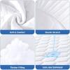 imageMUXHOMO Queen Mattress Protector 100 Waterproof Quilted Mattress Cover Queen Size Bed Noiseless Soft ampamp Cooling Mattress Pad Cover Deep Pocket 6quot21quot WhiteTwin