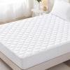 imageMUXHOMO Queen Mattress Protector 100 Waterproof Quilted Mattress Cover Queen Size Bed Noiseless Soft ampamp Cooling Mattress Pad Cover Deep Pocket 6quot21quot WhiteCalifornia King