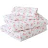 imageMUXHOMO Queen Size 4 Piece Sheet Set Soft Breathable Bed Sheet Set for Bedroom with Deep Pocket Up to 16quot WrinkleFree ampamp Cooling Bedding for OekoTEX Certified  Blossoms Pink01  Blossoms Light Pink